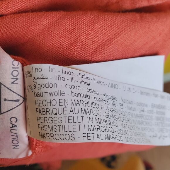 Zara Linen Blend Romper Size Small - Picture 8 of 11